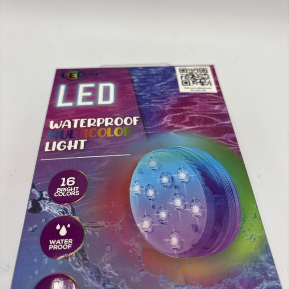 LED Waterproof Multicolor Lights, RGB 16 Different colors . Pool, Pond Or Tub - Picture 6 of 6